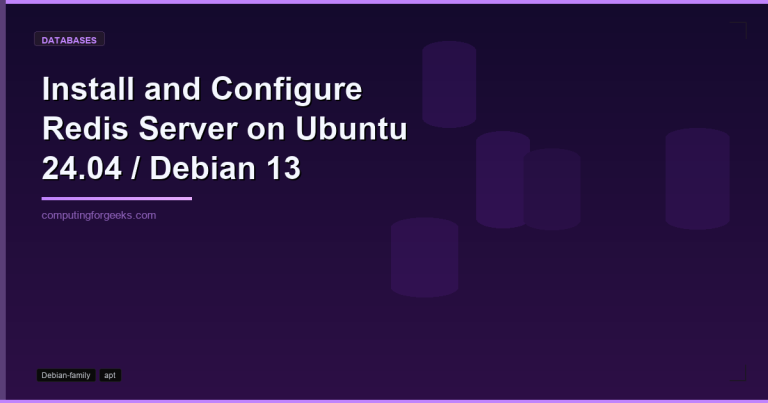 install and configure redis server on ubuntu 2404 debian 1 1