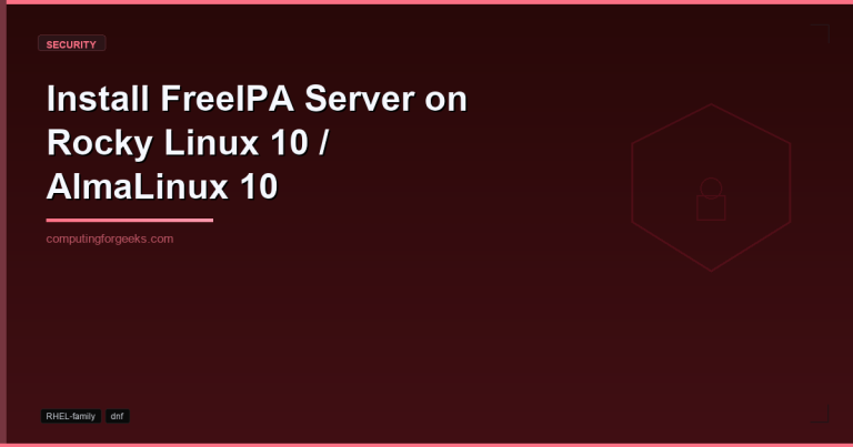 install freeipa server on rocky linux 10 almalinux 10