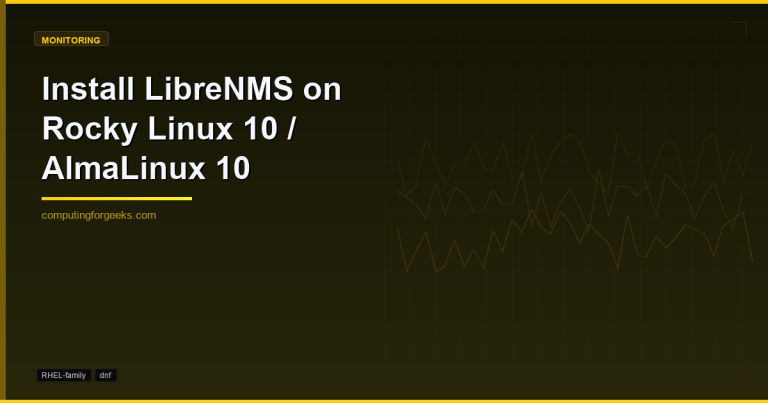 install librenms on rocky linux 10 almalinux 10 1