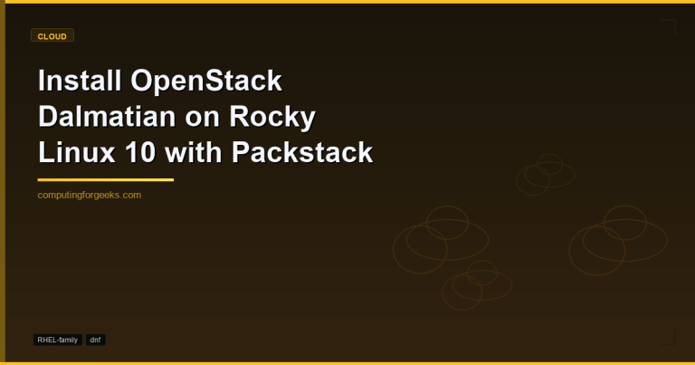 install openstack dalmatian on rocky linux 10 with packstack 1