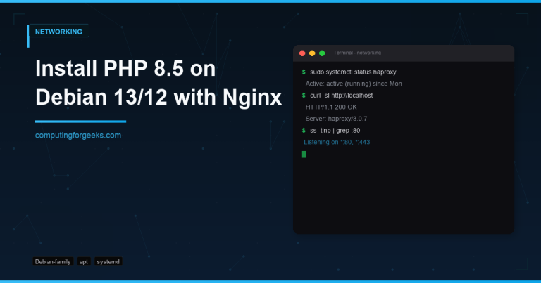 install php 85 on debian 13 12 with nginx
