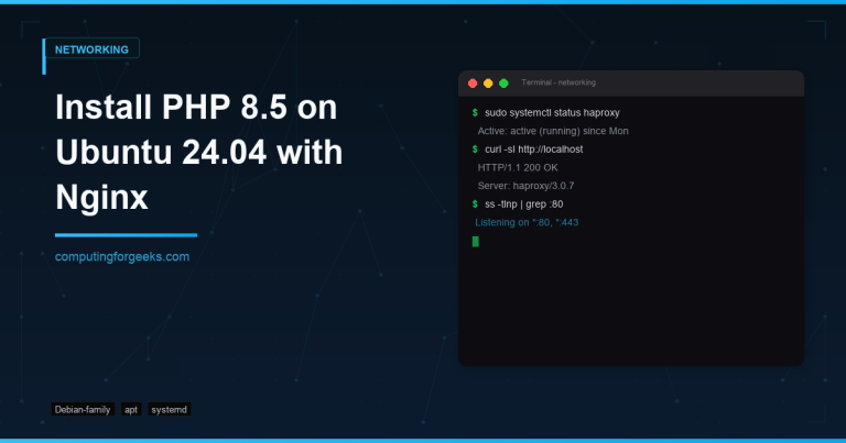 install php 85 on ubuntu 2404 with nginx