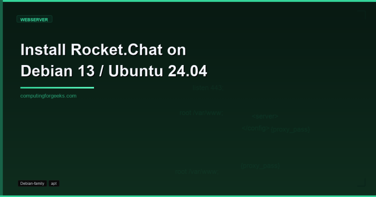 install rocketchat on debian 13 ubuntu 2404 1