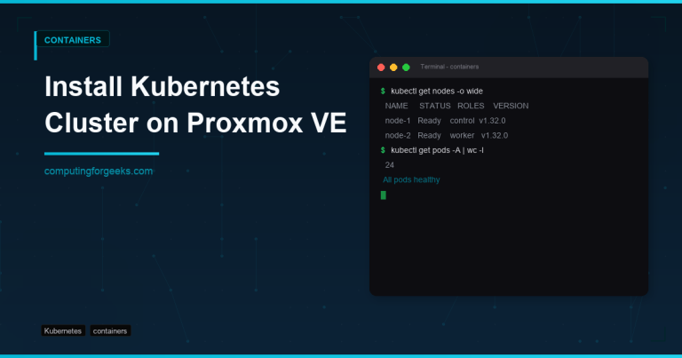 k8s proxmox