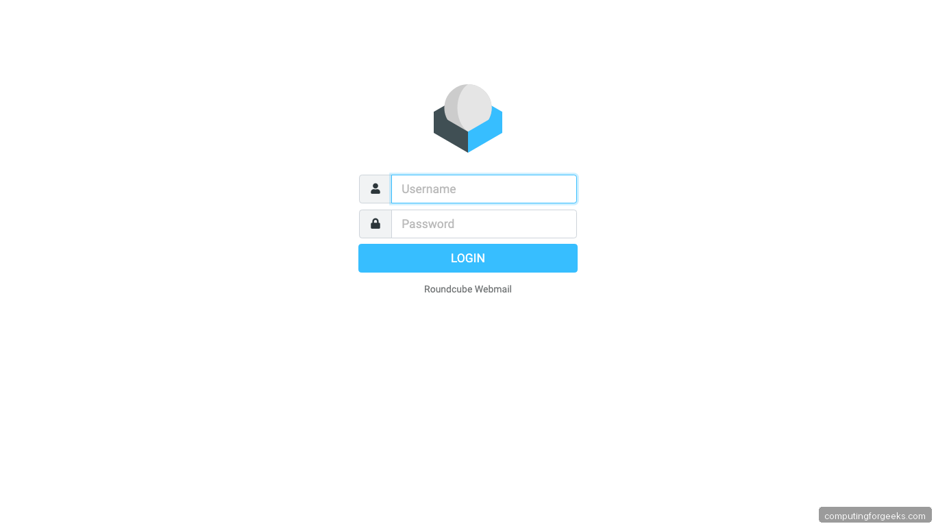 Roundcube Webmail Login Page