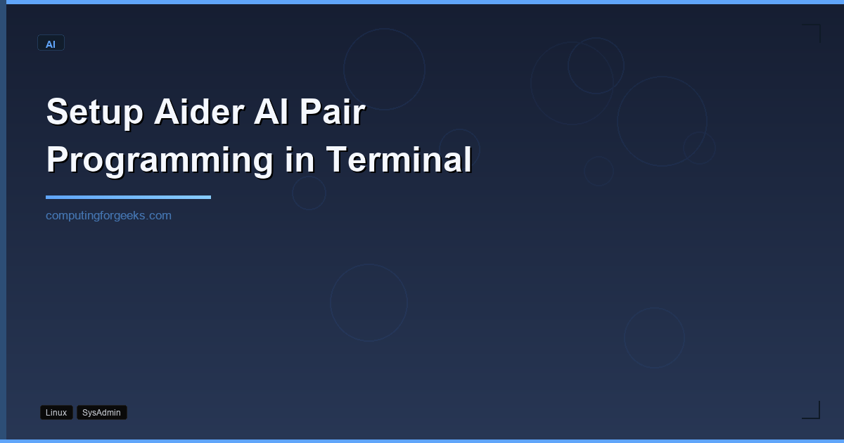 Setup Aider AI Pair Programming [Complete Setup]