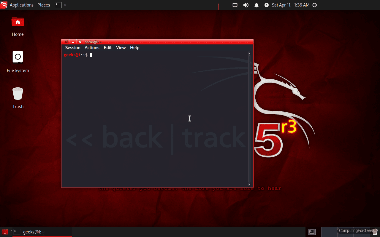Kali Linux 2026.1 kali-undercover backtrack mode recreating BackTrack 5 red theme