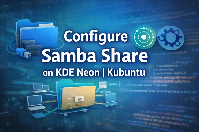 Configure Samba Share on KDE Neon Kubuntu featured