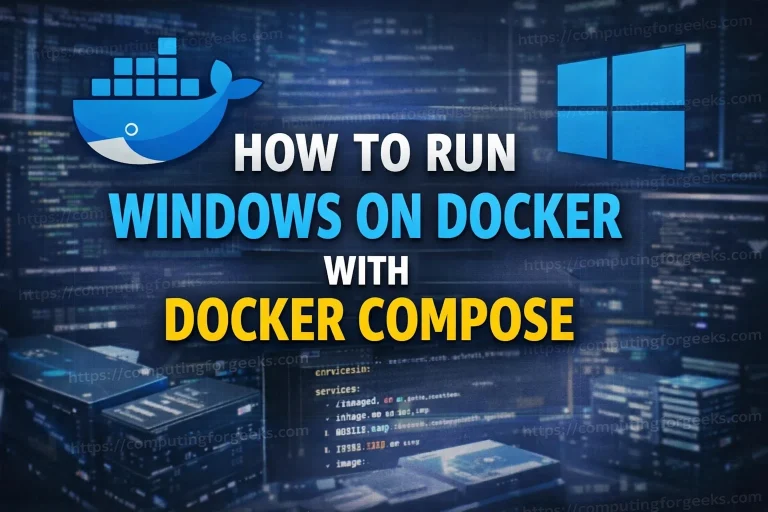 How to Run Windows on Docker with Docker Compose featured