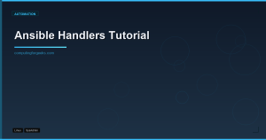 Ansible Handlers Tutorial