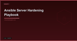 Harden Rocky Linux 10 with Ansible: CIS Level 1 Playbook