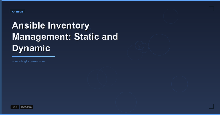 Ansible Inventory Management