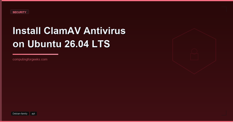 Install ClamAV antivirus on Ubuntu 26.04 LTS