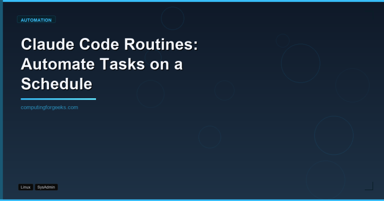 Claude Code Routines scheduled automation setup guide