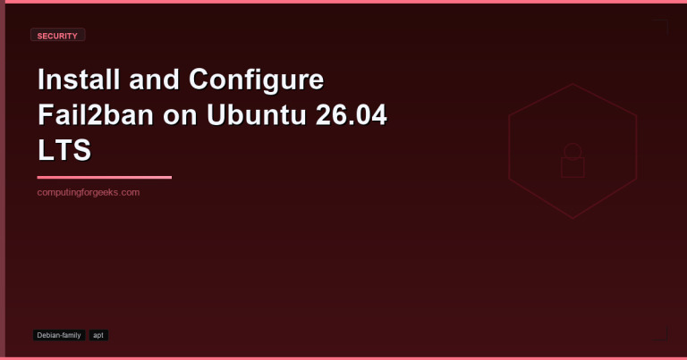 Install Fail2ban on Ubuntu 26.04 LTS