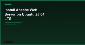 Apache web server installation on Ubuntu 26.04
