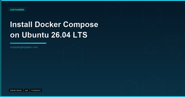 Install Docker Compose on Ubuntu 26.04 LTS