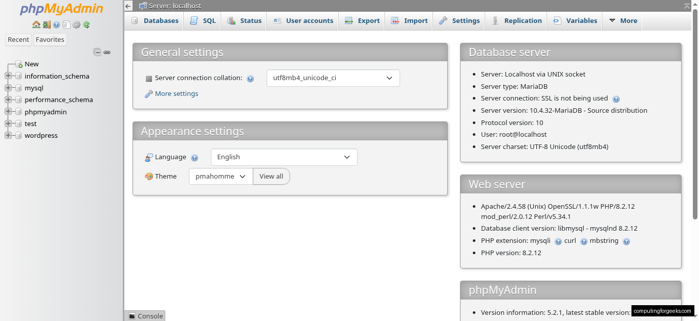 Install XAMPP on Fedora 42 / 41 (All PHP Editions) 2 phpMyAdmin on XAMPP Fedora