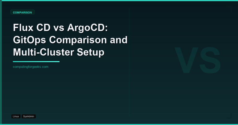 Featured image: Flux CD vs ArgoCD GitOps comparison and multi-cluster setup