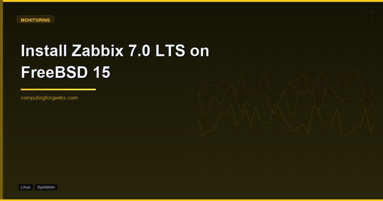 Install Zabbix 7.0 LTS on FreeBSD 15