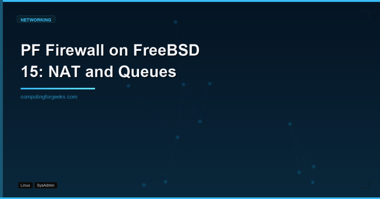PF Firewall on FreeBSD 15: NAT and Queues featured image
