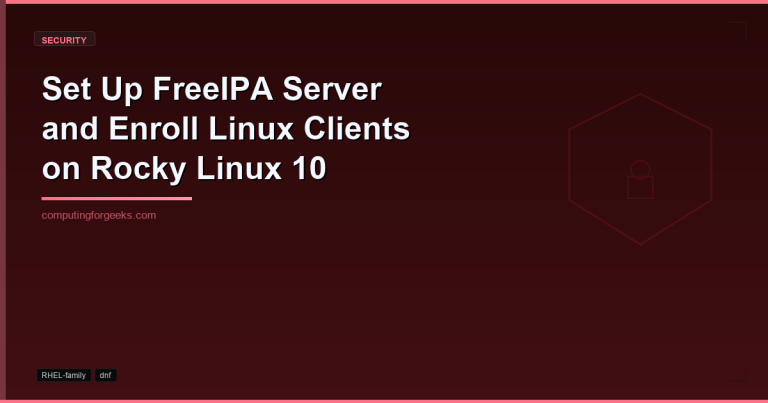 FreeIPA server with two enrolled Rocky Linux 10 clients