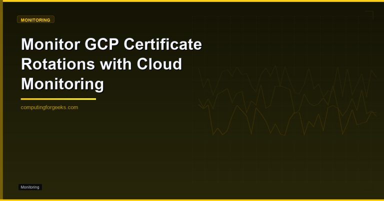 GCP cert monitoring runbook featured image