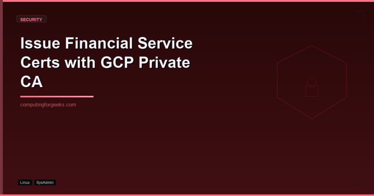 GCP Private CA financial services featured image