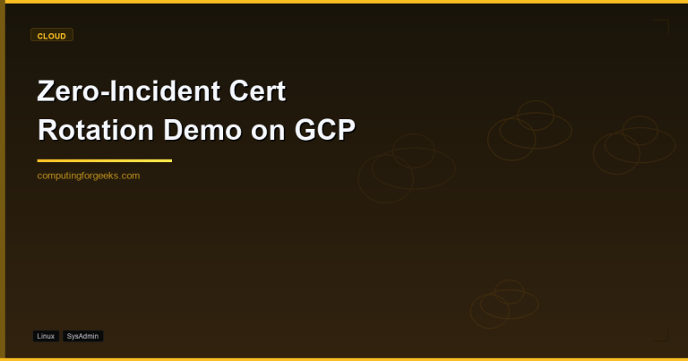 GCP zero-incident cert rotation demo featured image