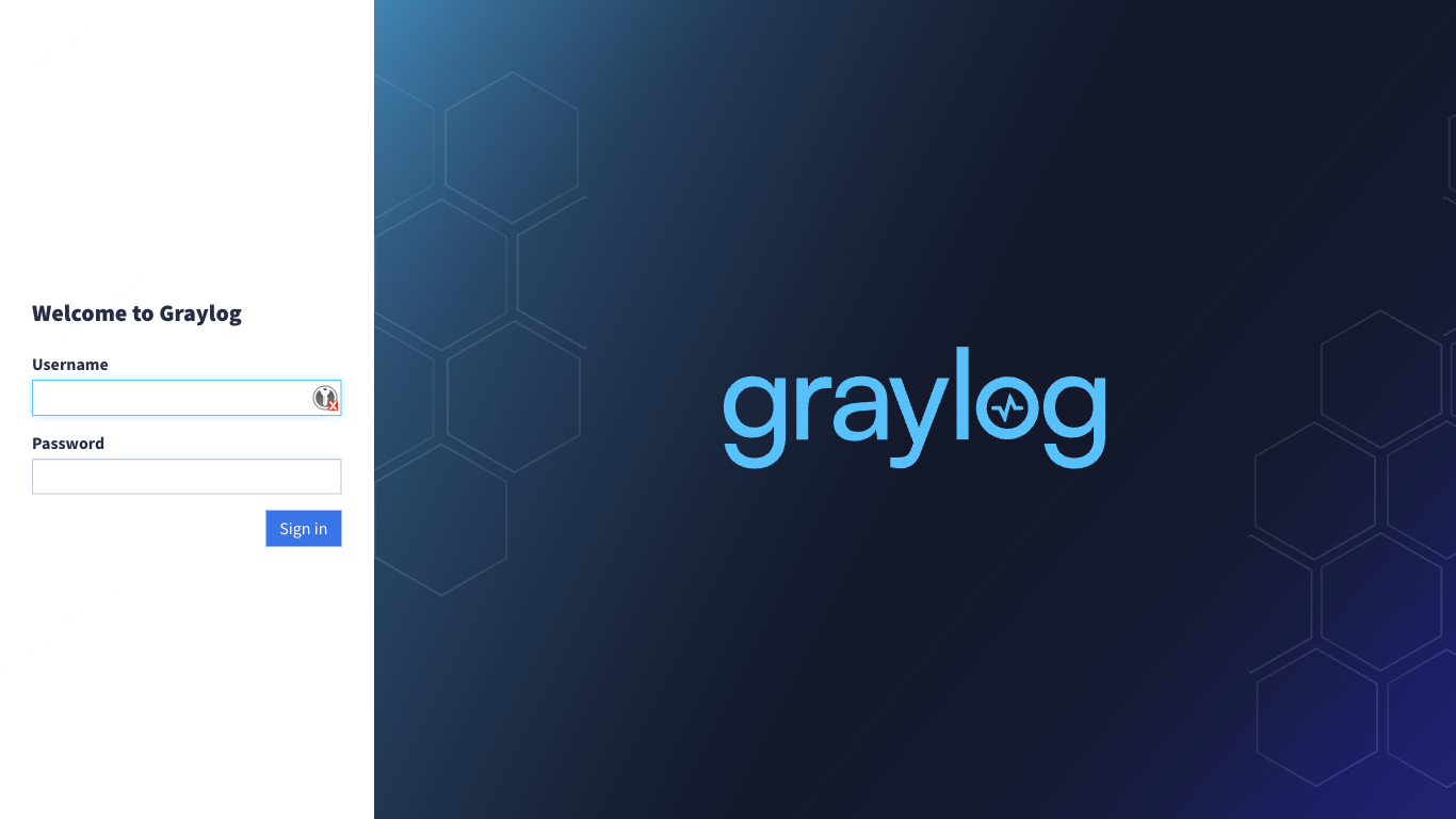 Graylog 7 login page served over HTTPS with valid Let's Encrypt certificate