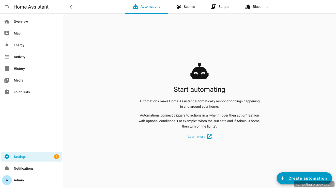 Home Assistant Automation Editor on Ubuntu 26.04