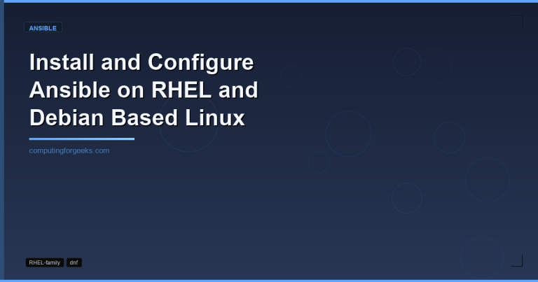 Install Ansible on RHEL and Debian