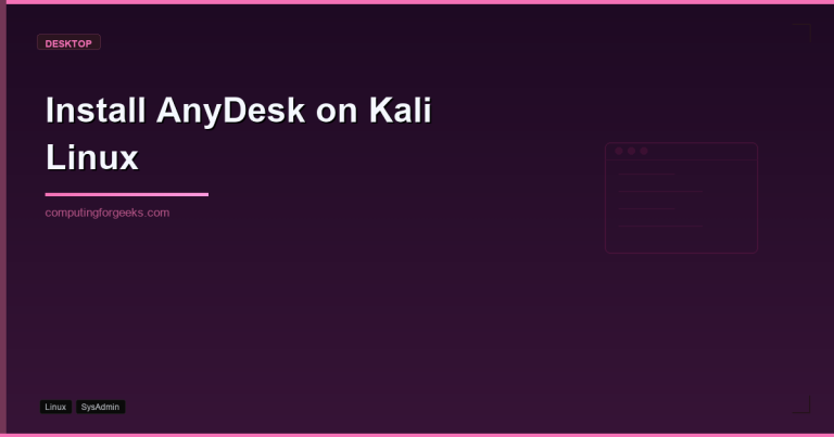 Install AnyDesk on Kali Linux
