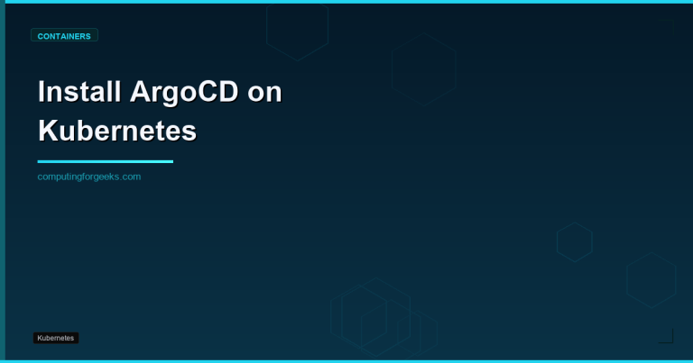 ArgoCD installation on Kubernetes cluster featured graphic