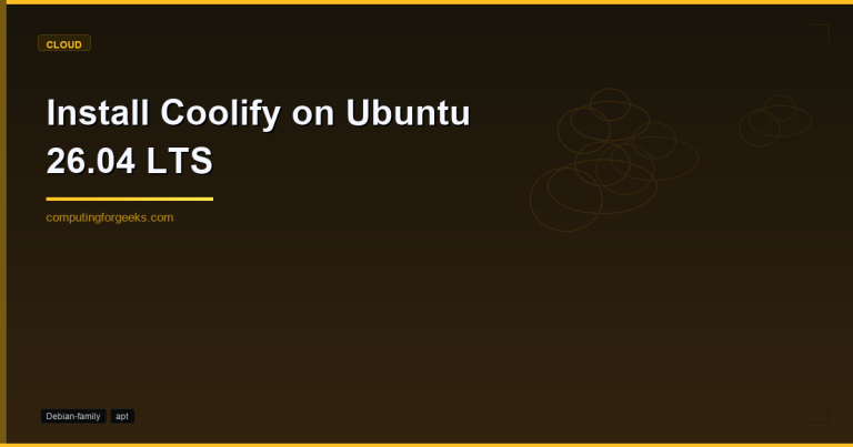 Install Coolify on Ubuntu 26.04 LTS