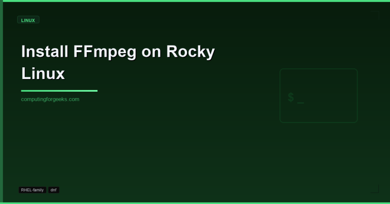 Install FFmpeg on Rocky Linux 10 and AlmaLinux 10