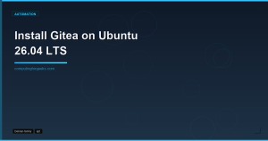 Install Gitea on Ubuntu 26.04 LTS
