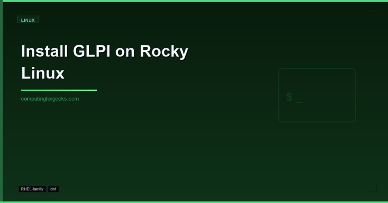 Install GLPI on Rocky Linux 10