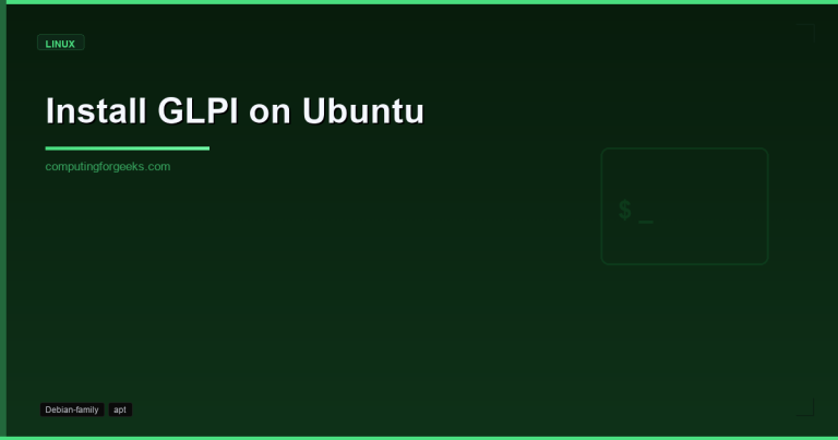 Install GLPI on Ubuntu
