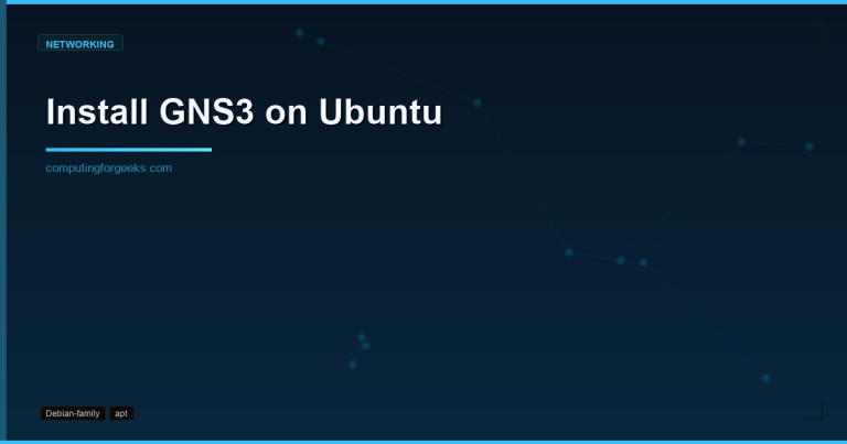 Install GNS3 on Ubuntu 24.04 LTS
