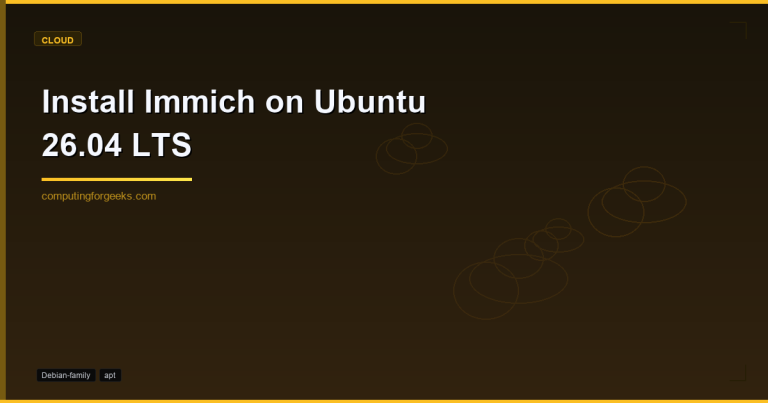Install Immich on Ubuntu 26.04 LTS