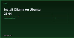 Install Ollama on Ubuntu 26.04 LTS