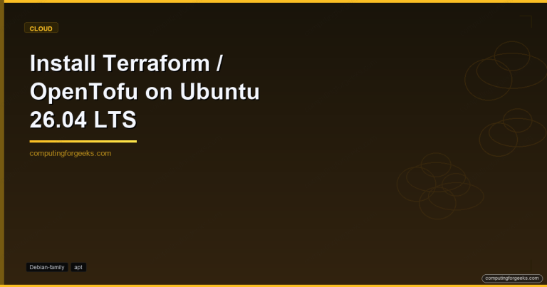 Install Terraform and OpenTofu on Ubuntu 26.04 LTS