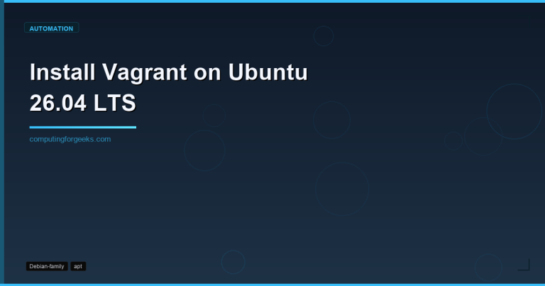 install vagrant ubuntu 2604