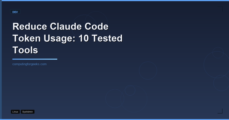 Reduce Claude Code Token Usage - 10 Tested Tools featured image