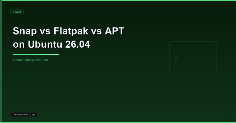 Snap vs Flatpak vs APT on Ubuntu 26.04 LTS featured image