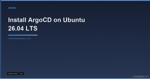 Install ArgoCD on Ubuntu 26.04 LTS
