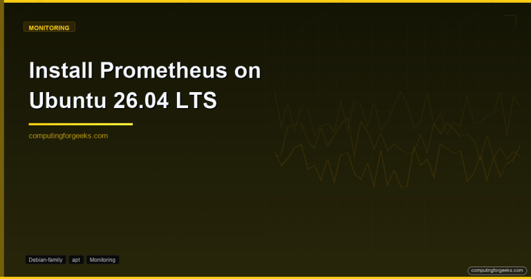 Install Prometheus on Ubuntu 26.04 LTS