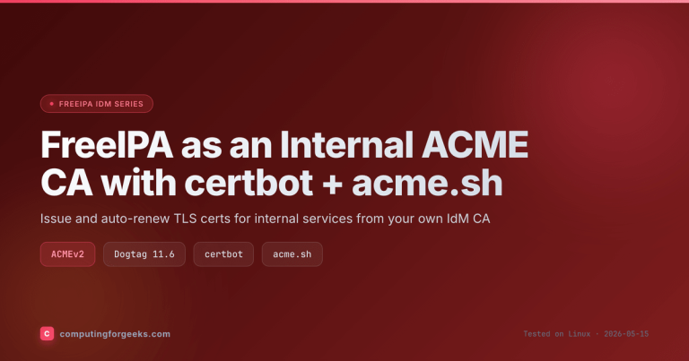 FreeIPA ACME CA certbot acme.sh featured