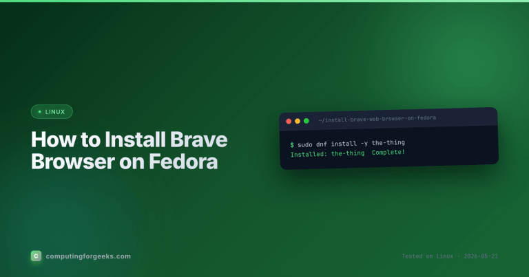 How to Install Brave Browser on Fedora 44 / 43 / 42